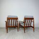 Fauteuil vintage danois en teck des années 50, demi-fauteuil signé Grete Jalk pour France & Daverkosen