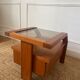 Table de chevet en orme vintage