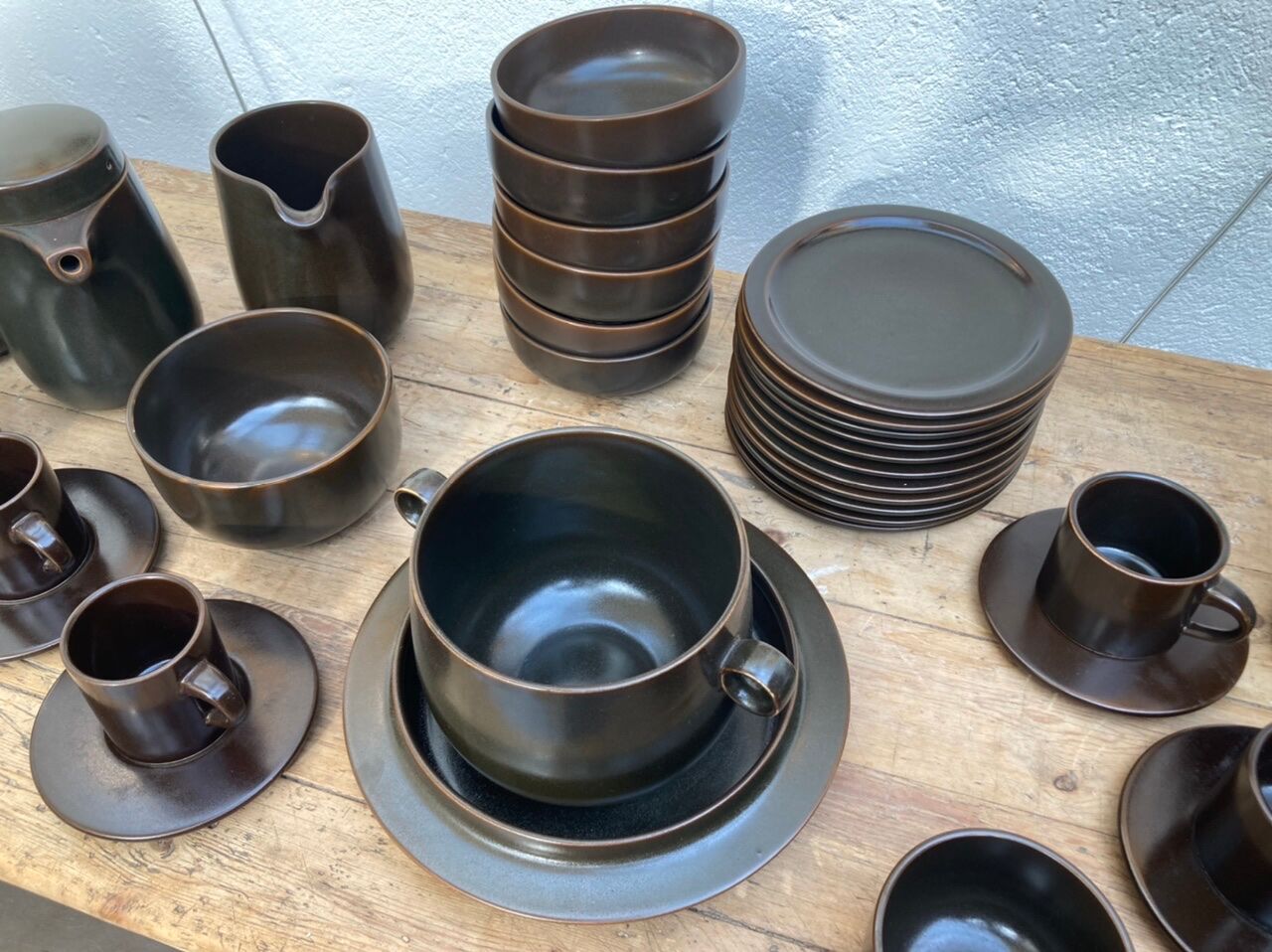 Rosenthal service in brown porcelain