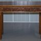 Pair of console tables David Linley 1993 walnut burr