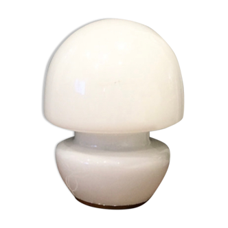 Mushroom lamp opal glass circa 70s