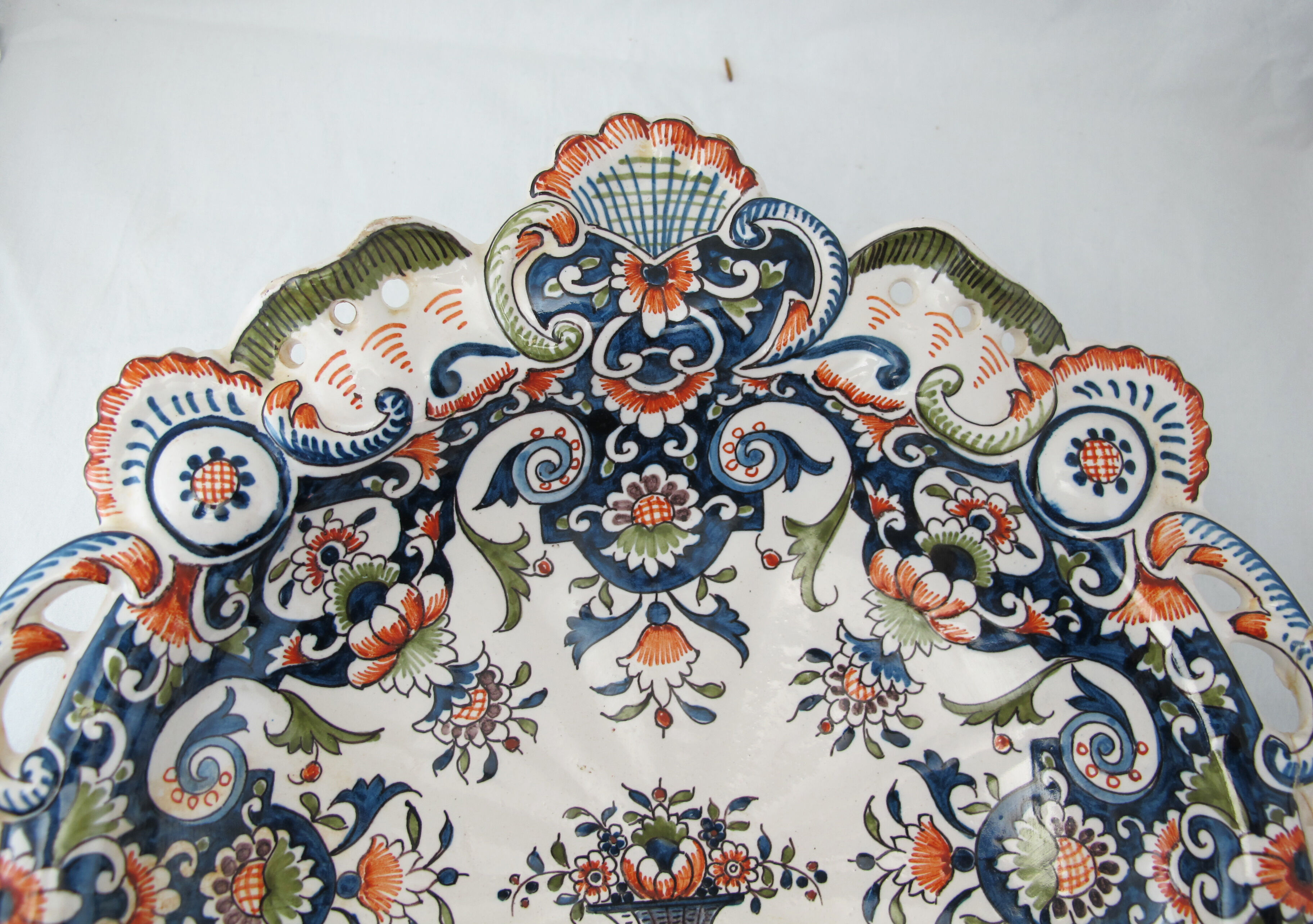 large rouen earthenware display