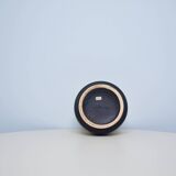 vintage wide low yellow crackle West Germany vase Scheurich