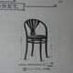 Chaise Thonet N°1029 bistrot à palmette, 1920