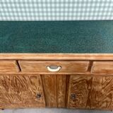 Mado buffet in restored pitch pine
