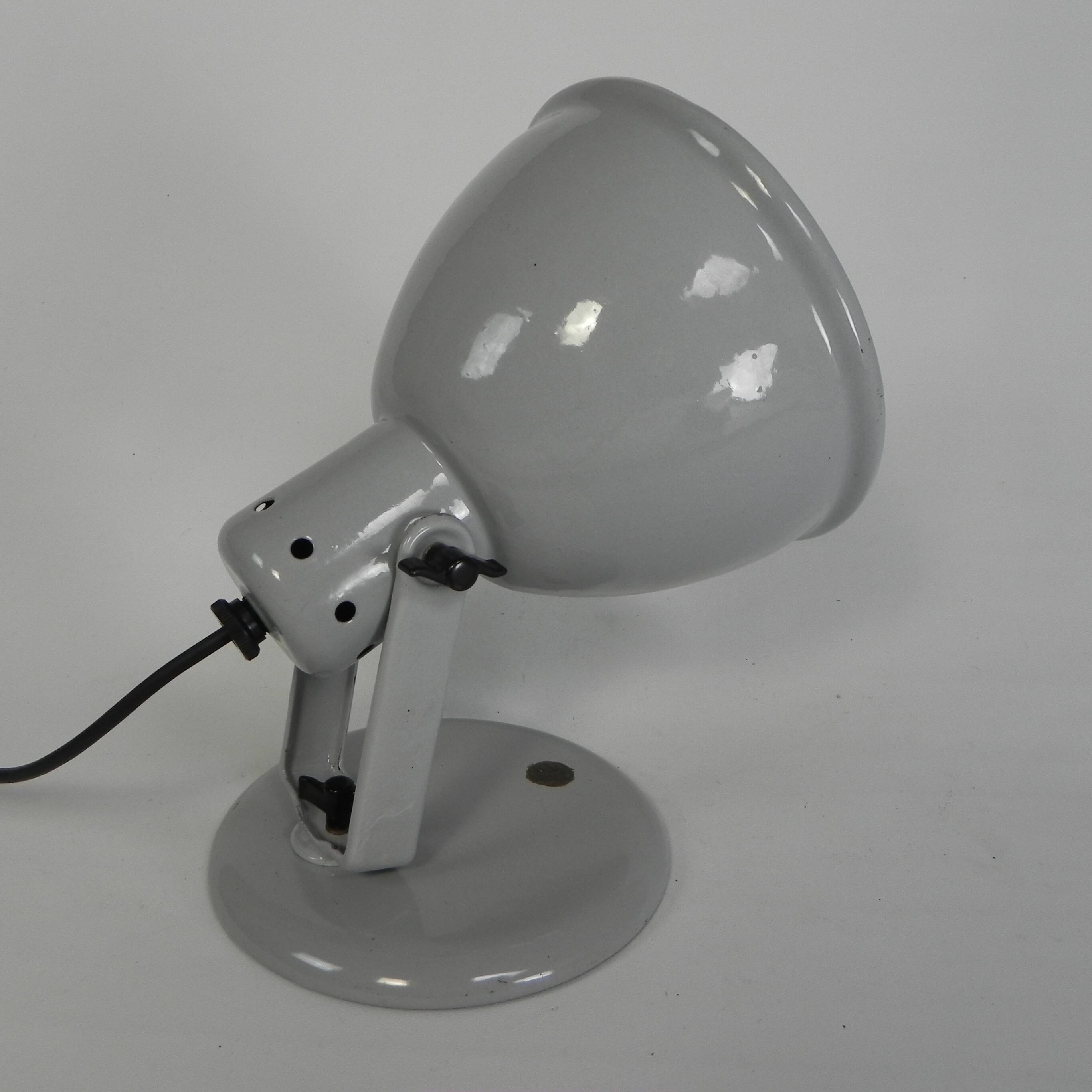 Philips Helioflux desk lamp, grey enamel, 1950s