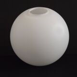 French vintage white opaque matte glass medium replacement glass globe shade