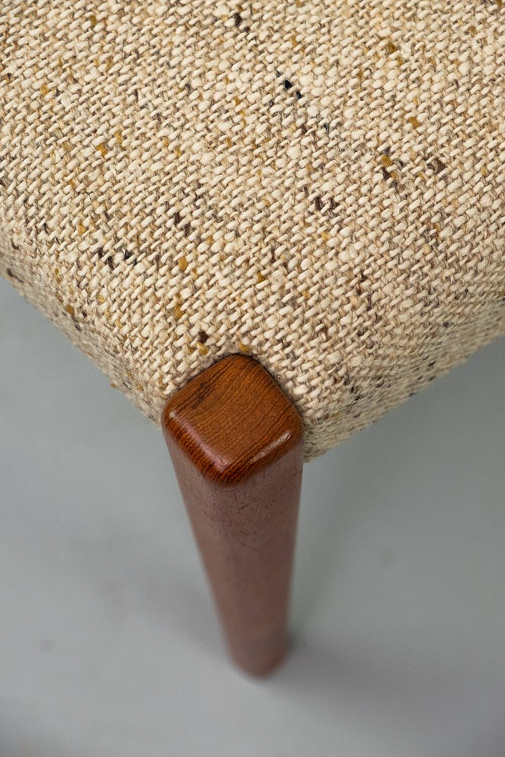 Set of 4 Teak and Wool Dining Chairs by Swegards, Sweden, 1960s