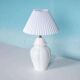 Vintage table lamp in woven ceramic Regency style.