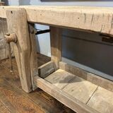 Raw wood workbench