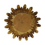 Small Sun Mirror Sunburst Mirror Gold Leaf Convex 24cm