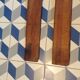 Pair of vintage wooden skis L=200cm