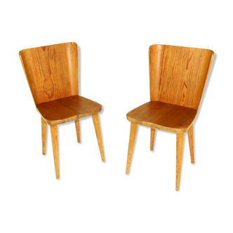 Jeu de chaises en pin, Göran Malmvall, Suède, 1950