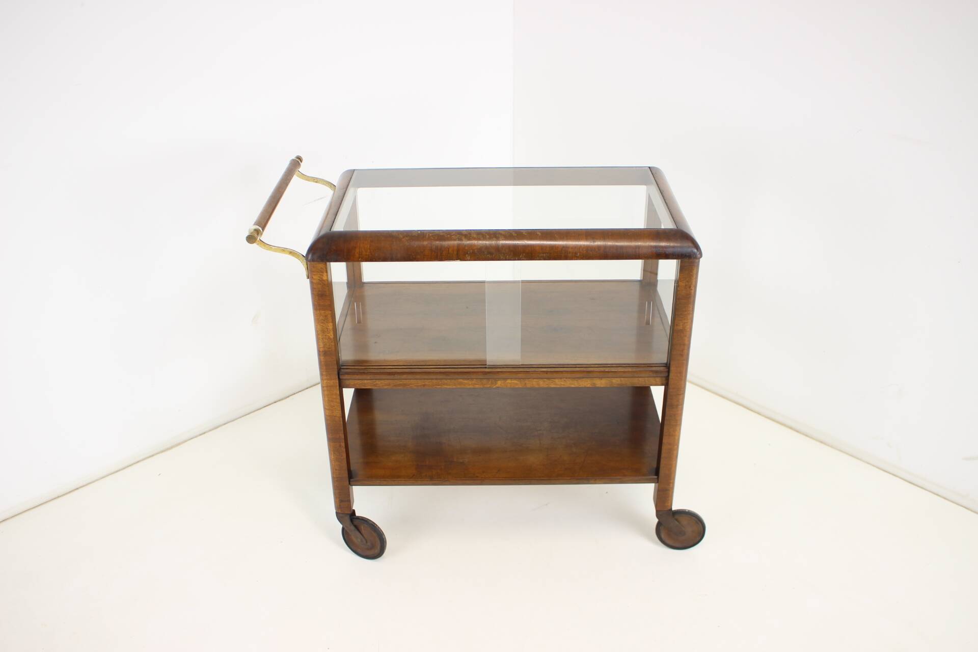 1930s Art Deco Serving Bar/Cart, Czechoslovakia