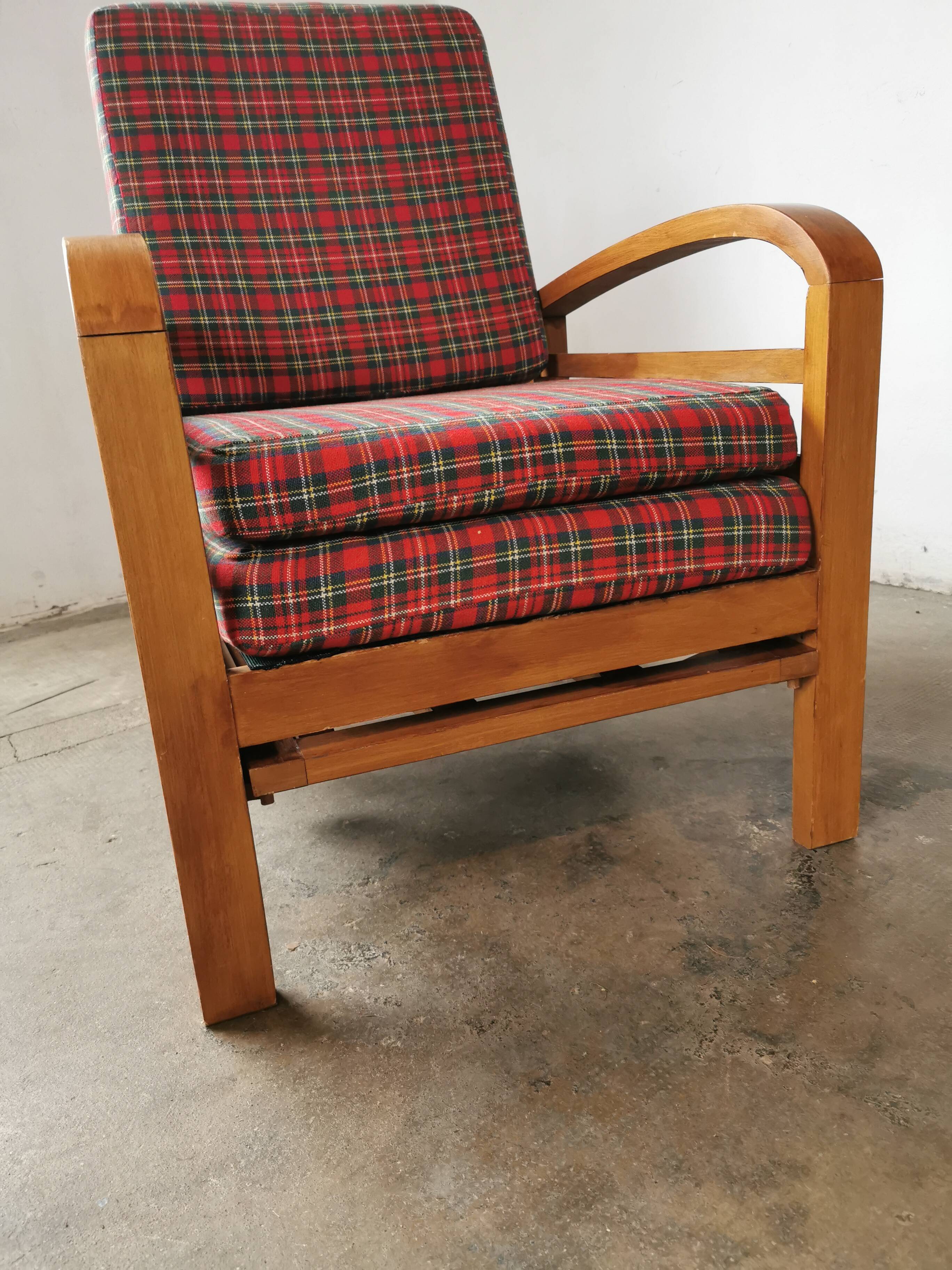 Vintage Scottish reclining armchair 1960s