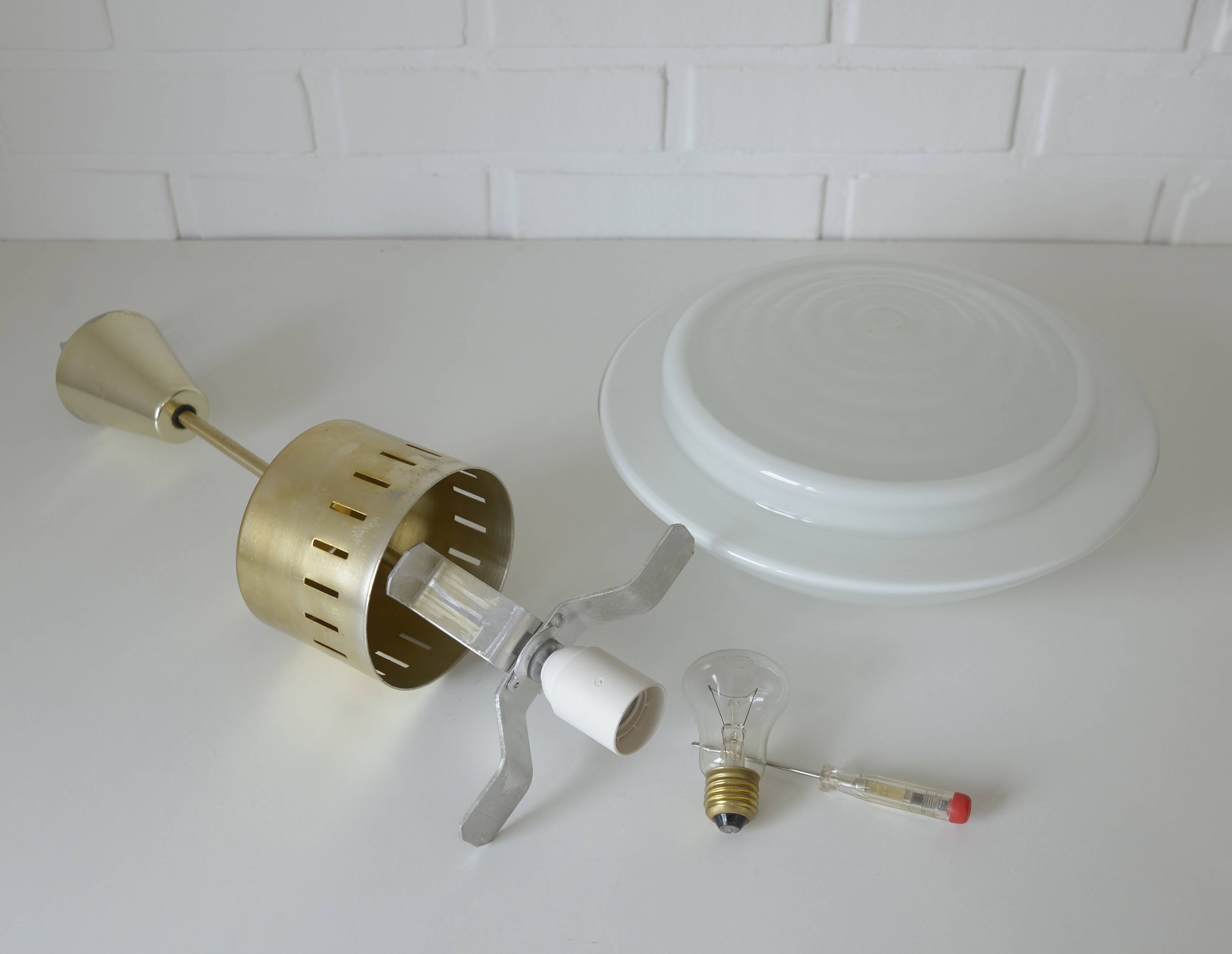 Vintage Scandinavian Pendant Light Minimalist Mid-century modern Chandelier