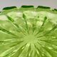 Large Green Bullicante Murano Glass Bowl or Centerpiece with Gold Leaf