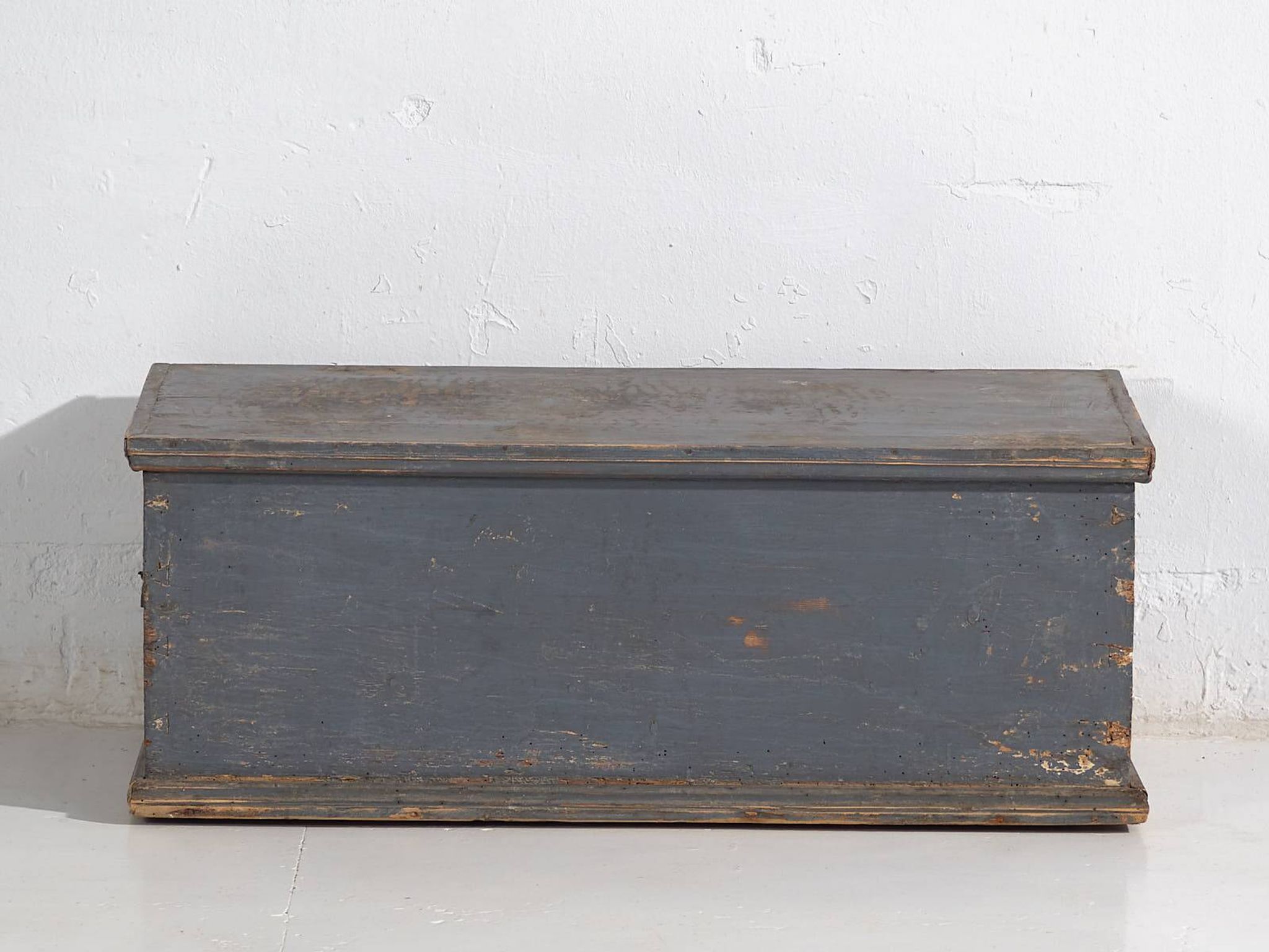 Petite malle bleue ancienne (c.1920) #35