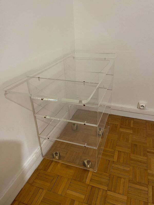 Console en plexiglas David Lange