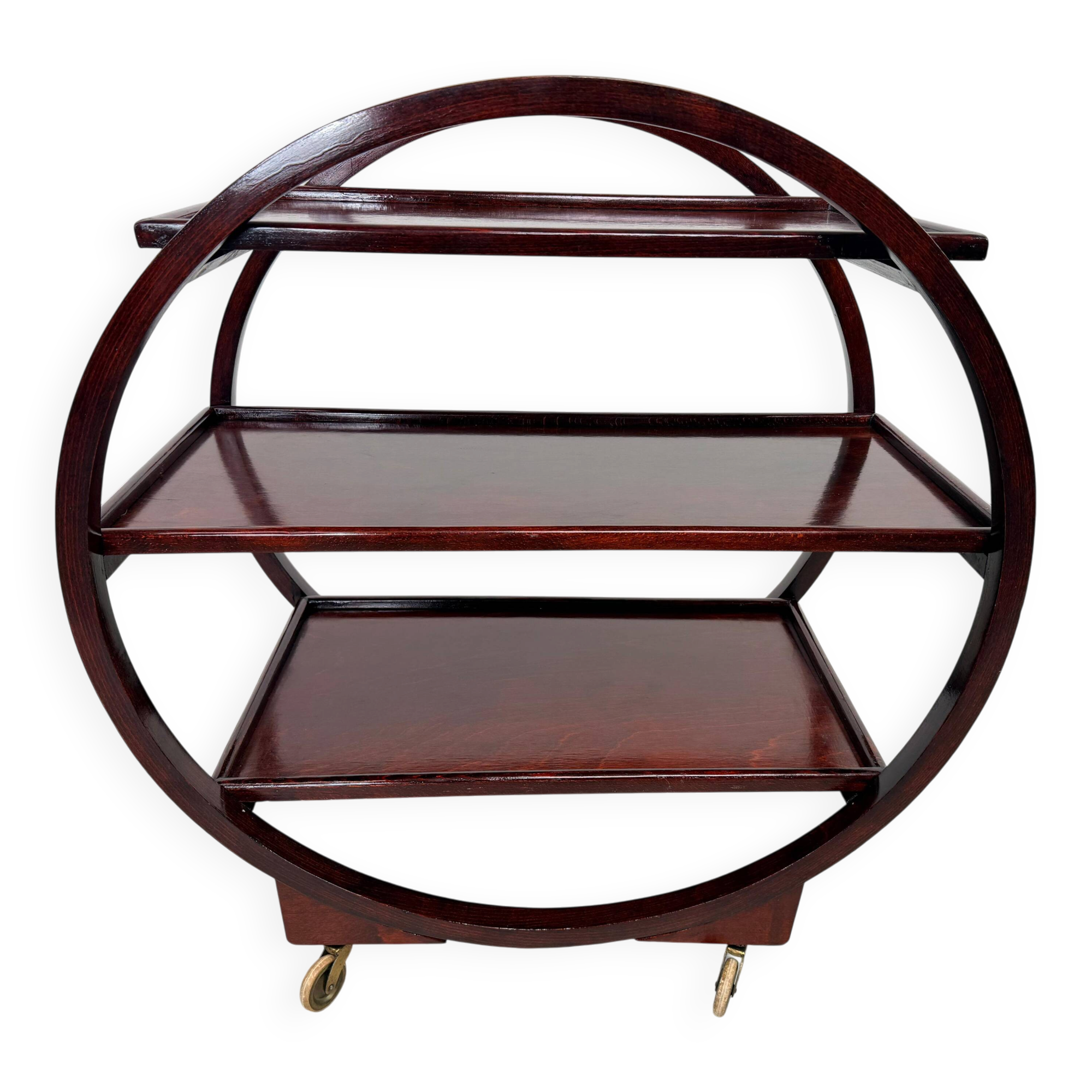 Art Deco service trolley no. 1157 by Thonet Debrecen