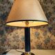 Desk lamp leather-wrapped foot Le Tanneur