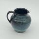 Blue/black ceramic pitcher, Vallauris, signed, vintage