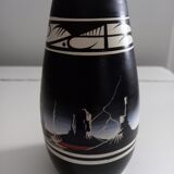 Navajo Vase "Thunderstorm at Monument Valley"