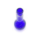 Empoli Cobalt Blue Bubble Glass Vase Mid-Century
