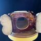 Vintage 70s xl ceramic elephant plant pot - brown
