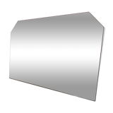 Bevelled mirror