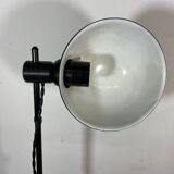 Vintage black metal floor lamp from the 70s