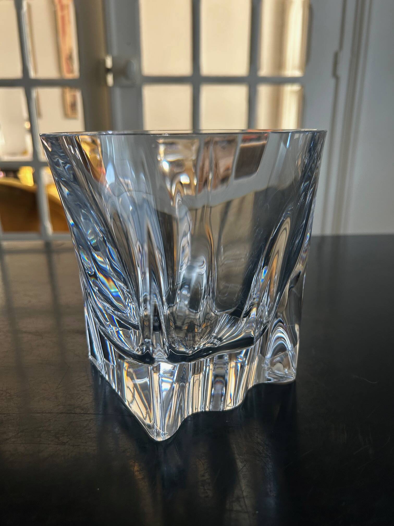 Crystal cut vase