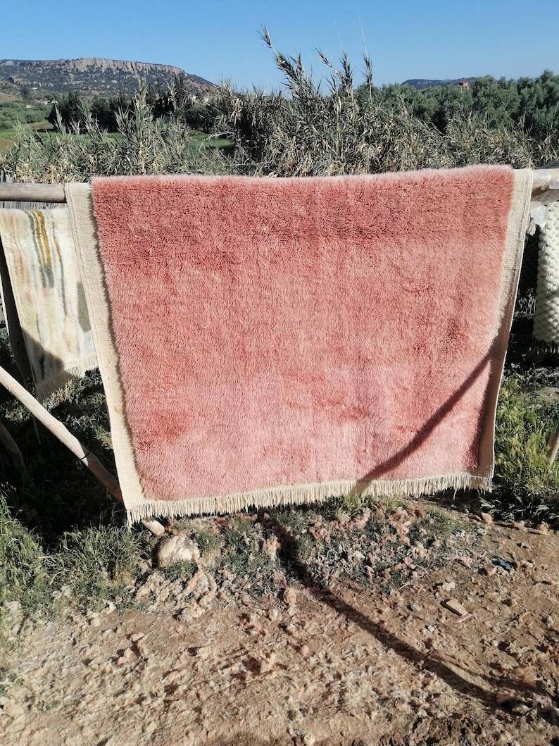 Authentic handmade Berber rug size 2/3 m
