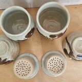 Studio Pottery Tea Cup, Saucer and Infuser Set