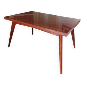 table des années 60 - bois verni