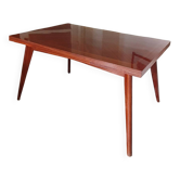 Table des années 60 bois verni