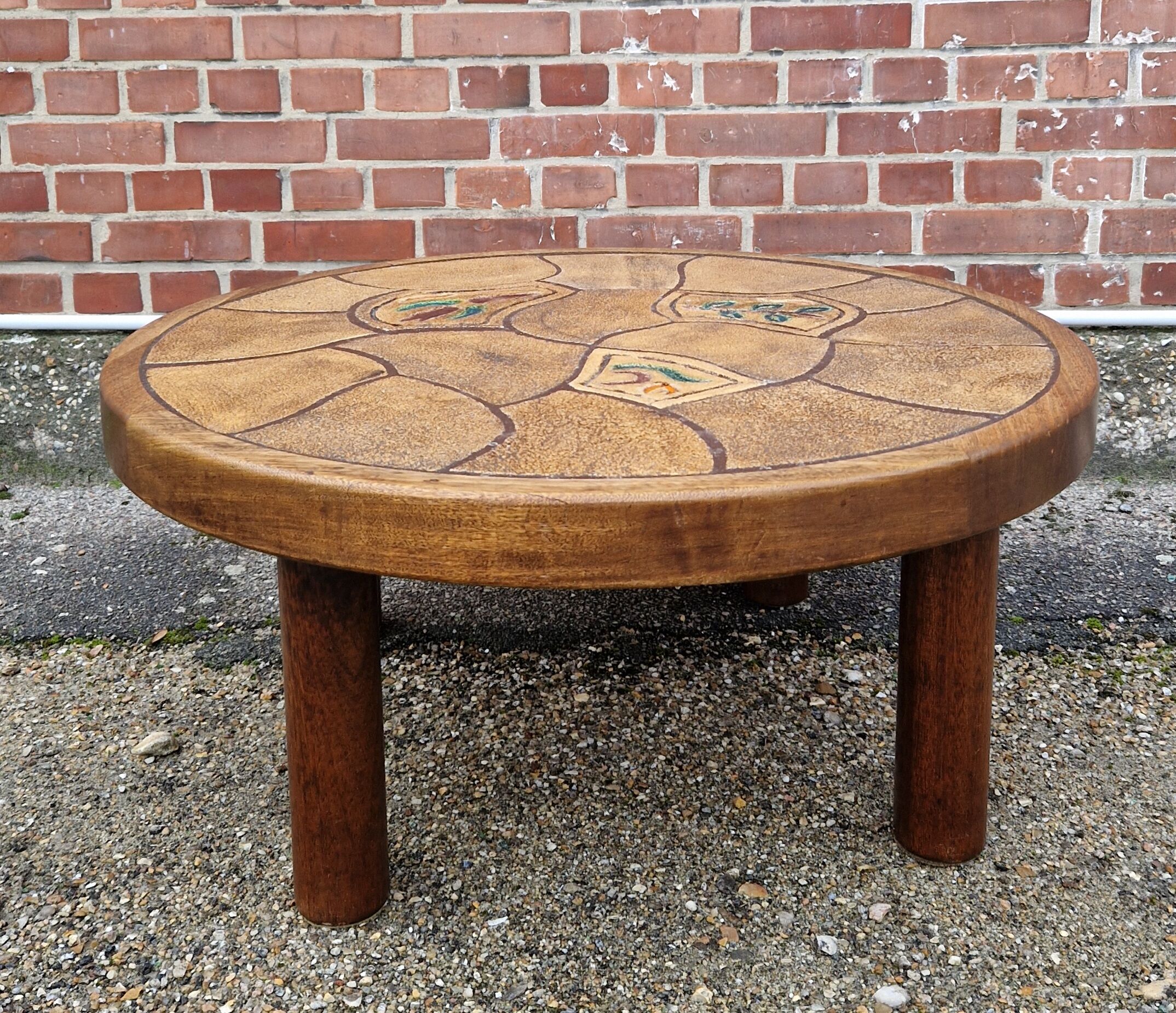 Table basse ronde 1960 circa