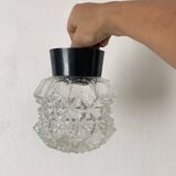 Vintage molded glass ceiling light