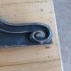 Antique carved wooden pediment