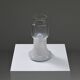 Glass Italian table lamp, 1970s Italy.