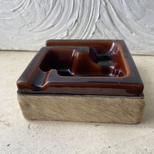 Cendrier et porte pipe Longchamp années 70