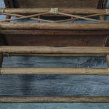 Vintage rattan shelf