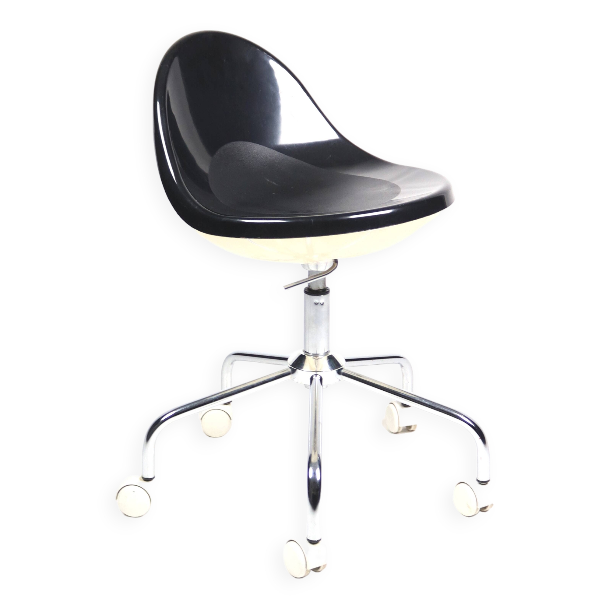 Chaise pivotante à roulettes Armet Greta, 1970