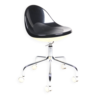 Chaise pivotante à roulettes Armet Greta, 1970