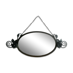 Ancien miroir ovale