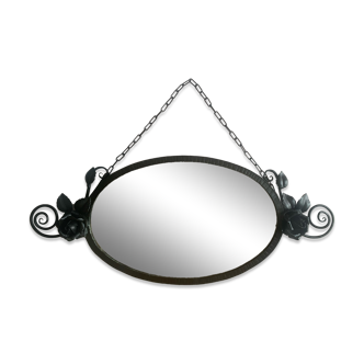 Old oval mirror