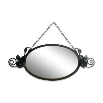 Ancien miroir ovale