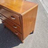 Commode vintage pied compas