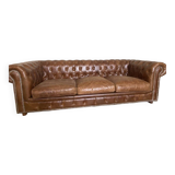 Chersterfield 3 seater leather sofa