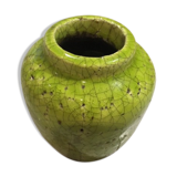 Vase vert en grès